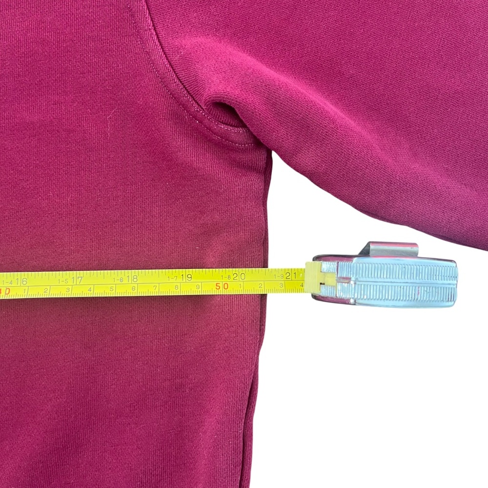 Lacoste Long Sleeve Sweater Mens M Burgundy Red Croc Crewneck Pullover Preppy - Picture 10 of 11